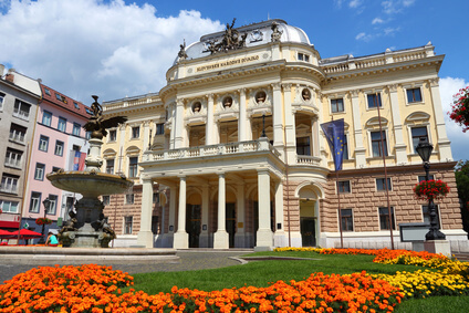 Öffentliches Gebäude der Stadt Bratislava in der Slowakei
